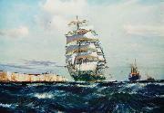 Jack Spurling The british clipper china oil painting artist